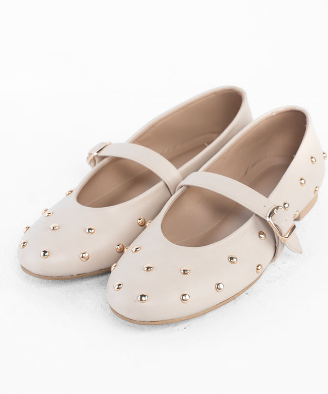 Sparkle Buckle Walk - Light Beige