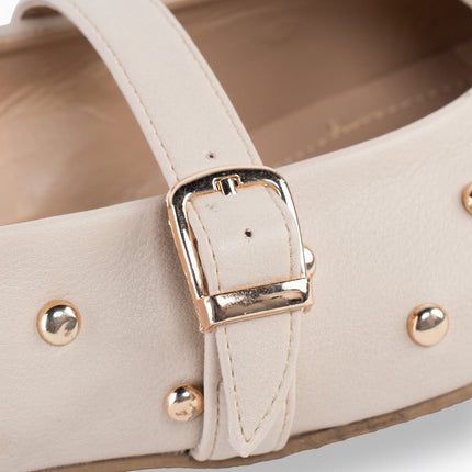 Sparkle Buckle Walk - Light Beige