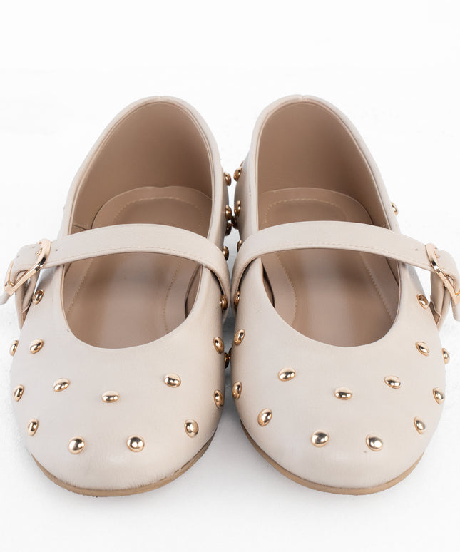 Sparkle Buckle Walk - Light Beige