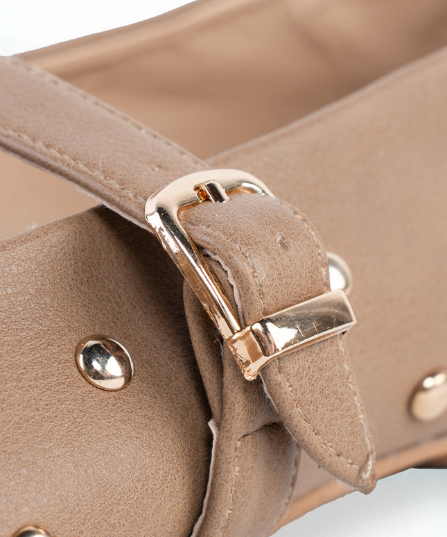 Sparkle Buckle Walk - Beige