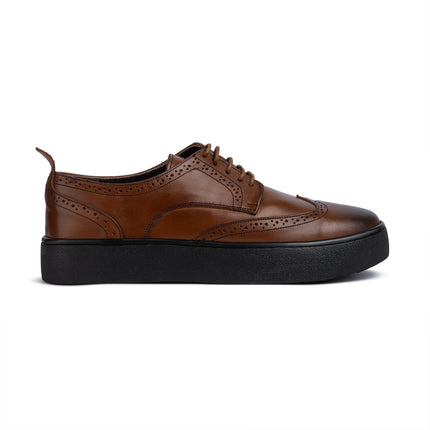 Punch-Cap Oxford - Light Brown