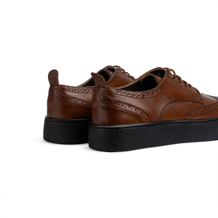 Punch-Cap Oxford - Light Brown