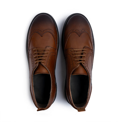 Punch-Cap Oxford - Light Brown