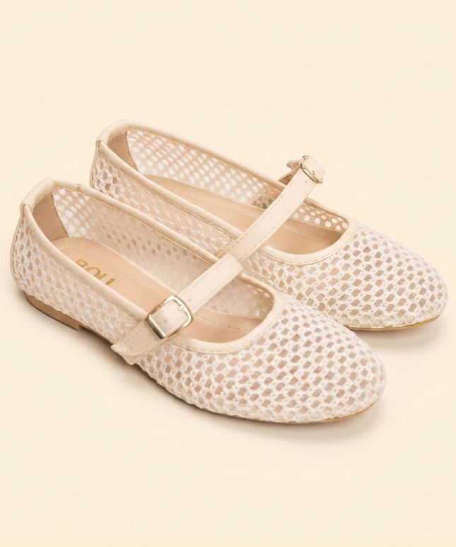 Mesh Ballerina - Beige