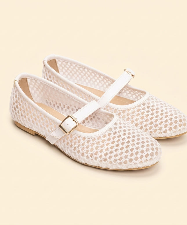 Mesh Ballerina - White