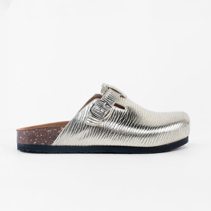 Metallic Platform Clogs - Gold
